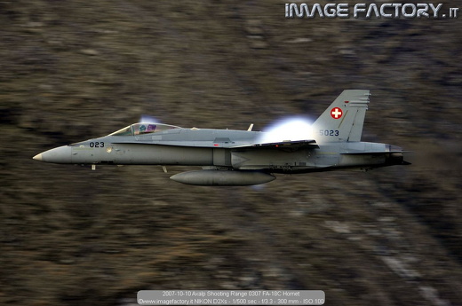 2007-10-10 Axalp Shooting Range 0307 FA-18C Hornet